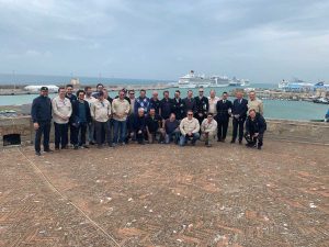 Piloti brasiliani in visita al porto di Civitavecchia