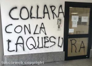 Vandali in via Cardarelli