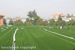 Sport - Calcio - I lavori al campo del Pilastro