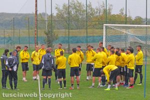 Sport - Calcio - Viterbese - L'allenamento a Canepina