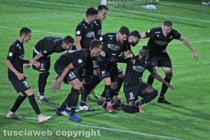 Sport - Calcio - Viterbese - L'esultanza dei gialloblù