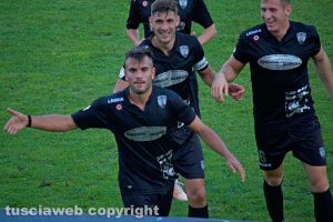 Sport - Calcio - Viterbese - L'esultanza di Michele Volpe