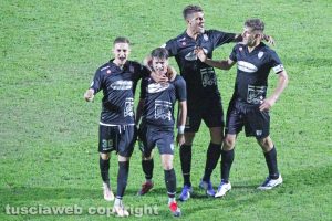 Sport - Calcio - Viterbese - L'esultanza di Andrea Errico