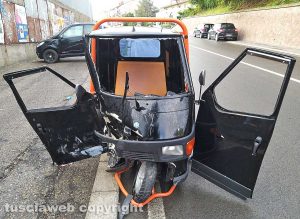 Montefiascone - Incidente auto contro Apetto