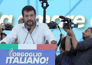 Roma - Matteo Salvini - Manifestazione della Lega