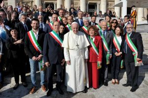 L'associazione le Città dell’olio incontra papa Francesco