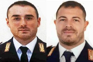 Gli agenti Matteo Demenego e Pierluigi Rotta
