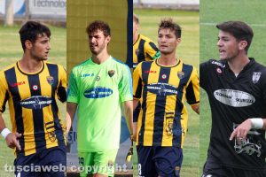 Sport - Calcio - Viterbese - Da sinistra: Ricci, Vitali, Bezziccheri ed Errico