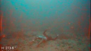 Lampedusa - Uno dei corpi individuati dal rov della Guardia costiera a 60 metri di profondità