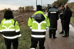 Tarquinia - Un intervento della protezione civile