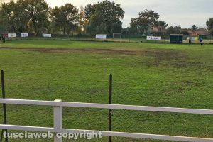 Sport - Calcio - Viterbese - L'allenamento di ieri al Cus