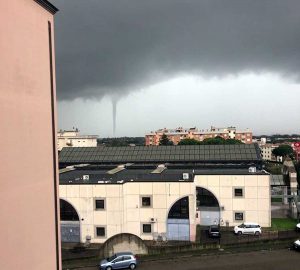 La tromba d'aria a Tarquinia