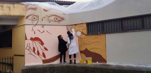 Priverno - Il murales contro il femminicidio