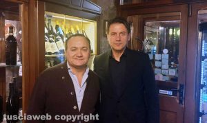 Massimo Mechelli e Giuseppe Conte alla Baita La Faggeta