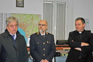 Civitavecchia - Il questore di Roma Carmine Esposito in visita al commissariato di pubblica sicurezza