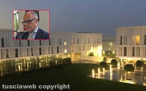 L'hotel della Juventus - nel riquadro il progettista Armando Balducci