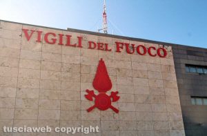 Viterbo - La caserma dei vigili del fuoco sulla Cassia