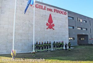 Viterbo - La commemorazione dei vigili del fuoco morti ad Alessandria