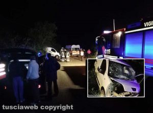 Ischia di Castro - Frontale, un morto e due feriti