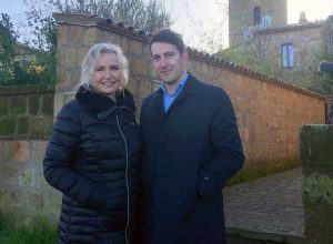 Bagnoregio - Il sindaco Luca Profili e Licia Colò
