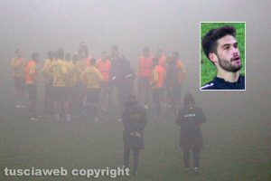 Sport - Calcio - Viterbese - L'allenamento di ieri - Nel riquadro: Baldassin
