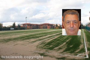Sport - Calcio - I lavori al campo del Pilastro - Nel riquadro: Giulio Marini