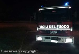 L'intervento dei vigili del fuoco