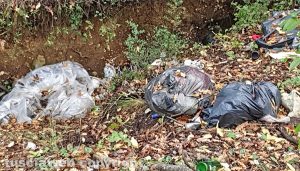 Orte - Rifiuti abbandonati a parco San Marco