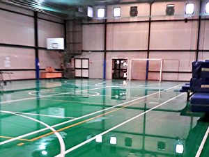 Montefiascone - La palestra del Dalla Chiesa allagata