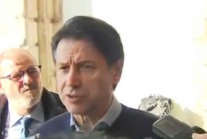 Venezia - Giuseppe Conte nel capoluogo veneto colpito dal maltempo