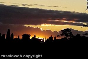 Viterbo - Tramonto dopo un giorno di pioggia