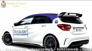 Viterbo - Finanza - Un'auto per il caradvertising