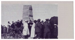 L'inaugurazione della stele del Bulicame nel 1921