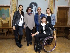 Ana Vitelaru e il team di SuperAbile a Trevignano Romano