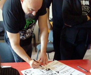 Un momento della masterclasss con Giorgio Santucci