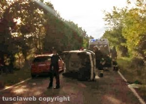 Viterbo - Incidente in strada Carcarelle