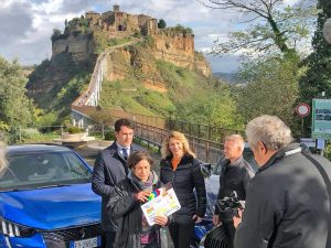 Bagnoregio - Le riprese della Rai