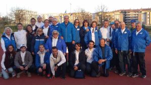 Viterbo - Il gruppo dei giudici di gara con Giovanni Arena