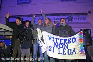 Viterbo - Manifestazione delle Sardine a piazza delle Erbe