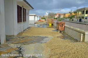 Mareggiata a Tarquinia lido