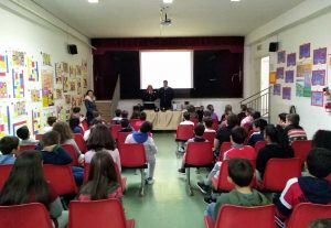 Viterbo - Lezione della polizia di stato alla scuola Canevari