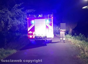 I vigili del fuoco in azione