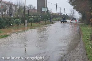 Montefiascone - Via Poggio della frusta allagata