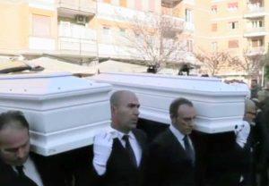 Roma - I funerali di Gaia Von Freymann e Camilla Romagnoli