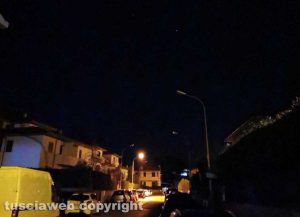 L'illuminazione in via Santa Giacinta Marescotti