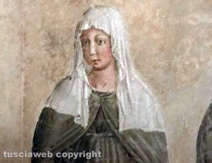 L'immagine di Santa Rosa nella chiesa museo di San Francesco a Montefalco