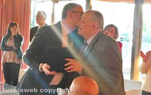 L'avvocato Gianfranco Del Corto con Luigi Sini