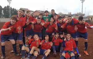 Il Pianoscarano under 16 dopo la vittoria con il Bagnaia