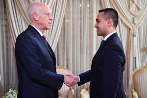 Tunisi - Il ministro degli Esteri Luigi Di Maio incontra il presidente tunisino Kais Said