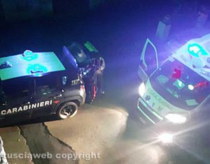 Incidente - Intervento di carabinieri e 118